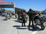 Argentinian border post at San Sebastian with USFinnish riders